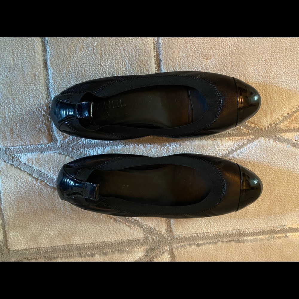 Chanel Classic Black Ballerina Flats